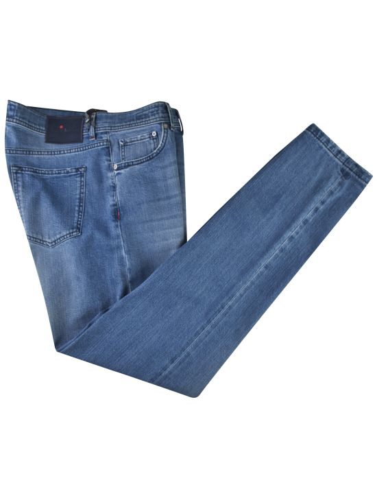 Kiton Light Blue Cotton Ea Jeans 1