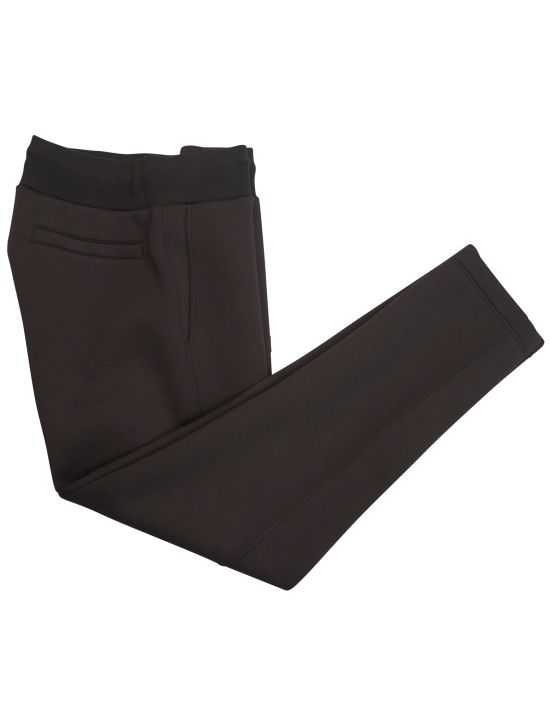 Kiton KNT Dark Brown Viscose Ea Jogging Pants 1