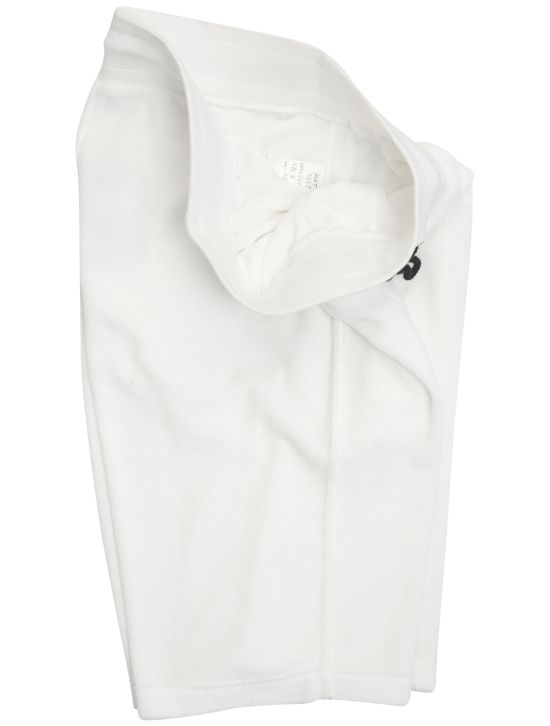 Kiton KNT White Cotton Short  Pants 2