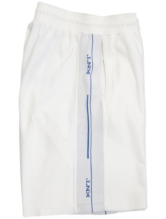 Kiton KNT White Cotton Ea Short  Pants 1