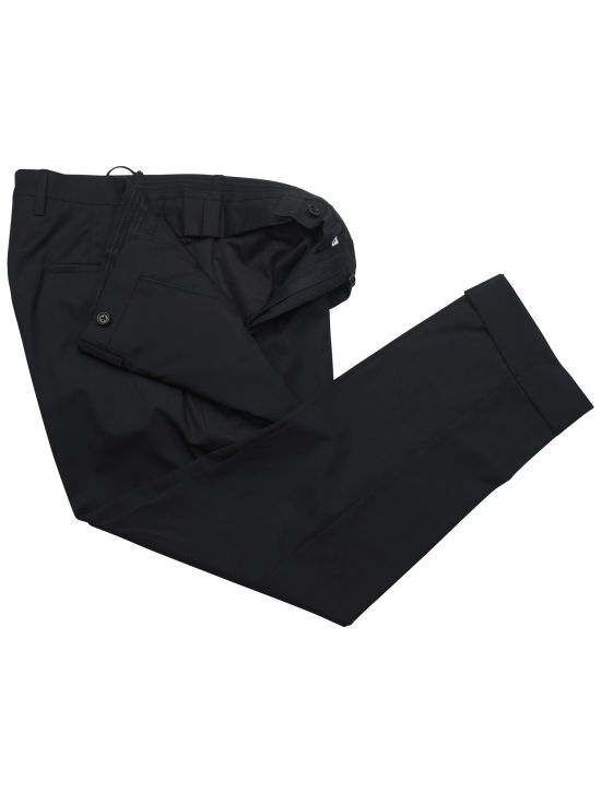 Kiton Black Wool Dress Pants 2