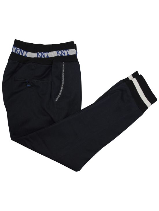 Kiton KNT Blue Cotton Wool Jogging Pants 1