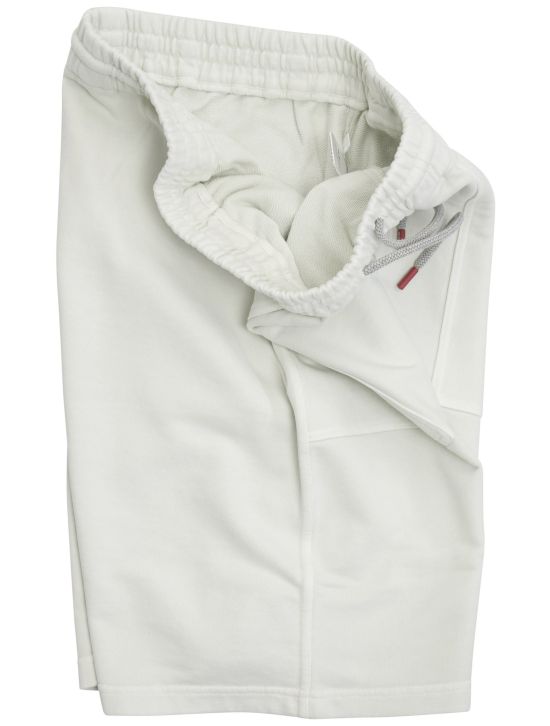 Kiton Light Gray Cotton Short  Pants 2