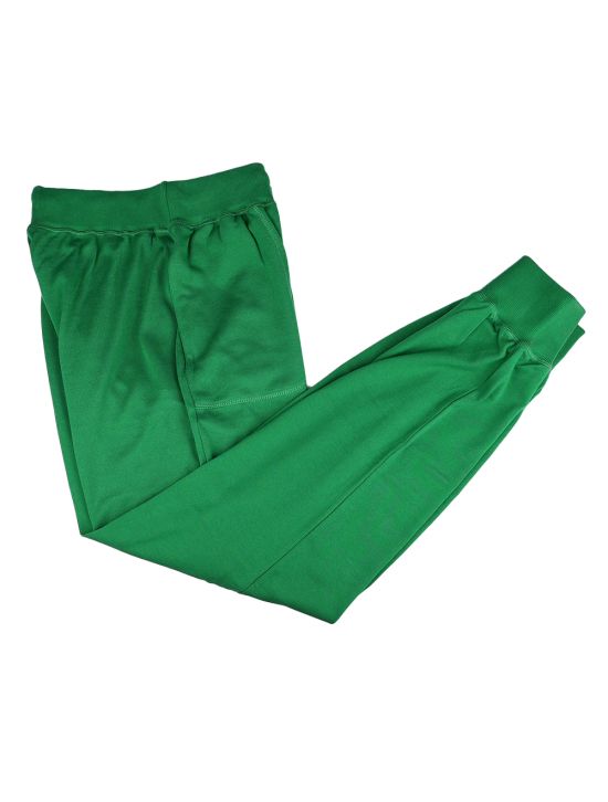 Kiton Green Cotton Jogging  Pants 1