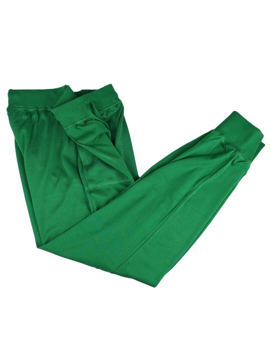 Kiton Green Cotton Jogging  Pants 2