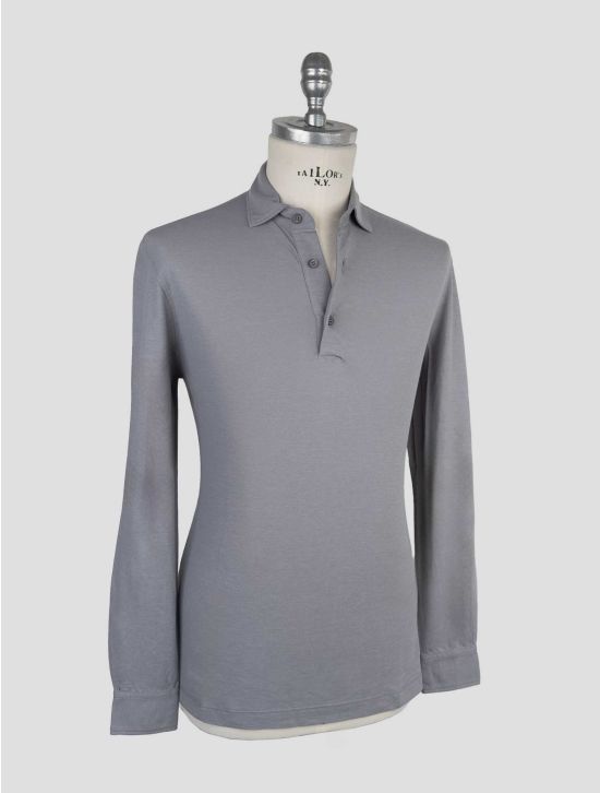 Kired Gray Cotton Sweater Polo 2