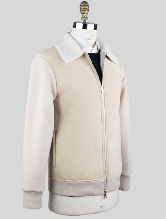 Marco Pescarolo Beige Pl Virgin Wool Sheepskin Coat 2