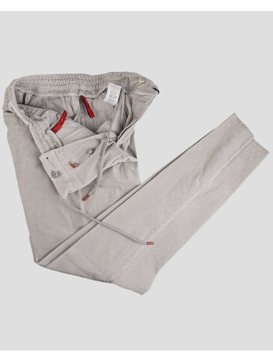 Kiton Gray Cotton Cashmere Ea Velvet Pants 2