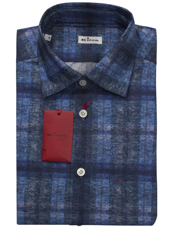 Kiton Multicolor Cotton Shirt 1