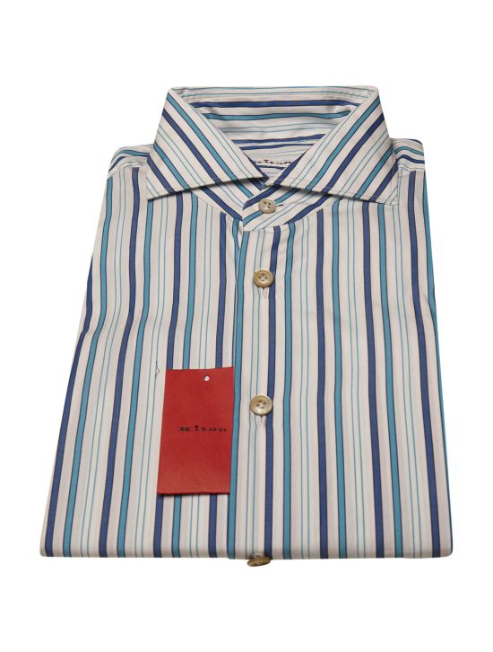Kiton Multicolor Cotton Shirt 1