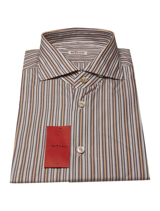 Kiton Multicolor Cotton Shirt 1