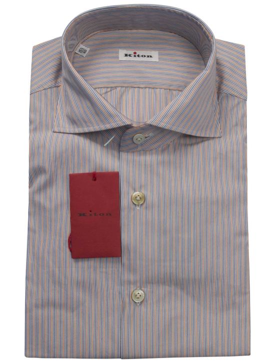 Kiton Multicolor Cotton Shirt 1