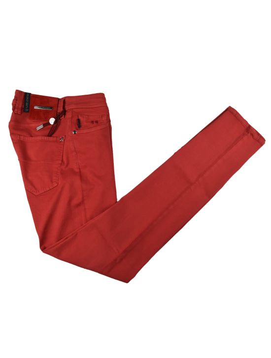 Tramarossa Red Cotton Pl Ea Jeans 1