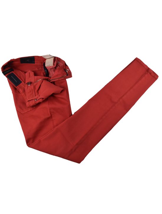 Tramarossa Red Cotton Pl Ea Jeans 2