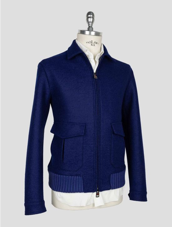 Kired Blue Virgin Wool Coat 2