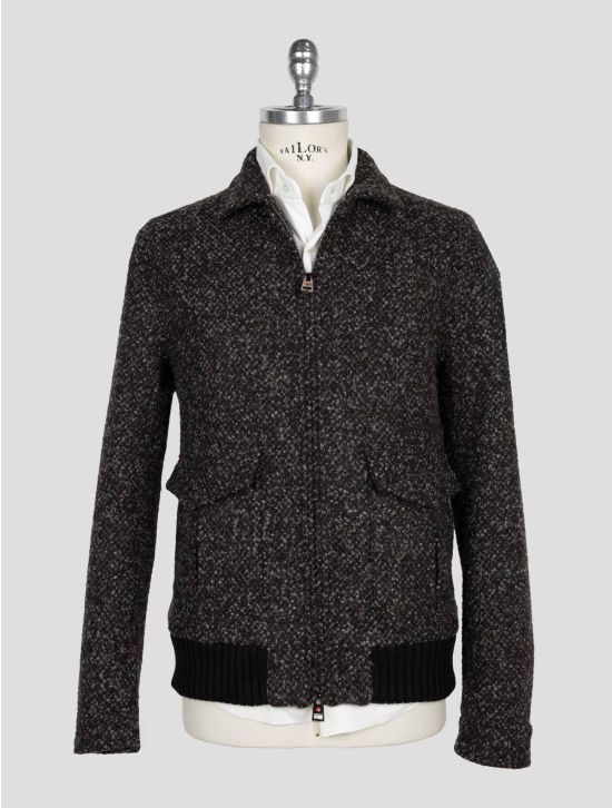Kired Brown Virgin Wool Cashmere Silk Coat 1