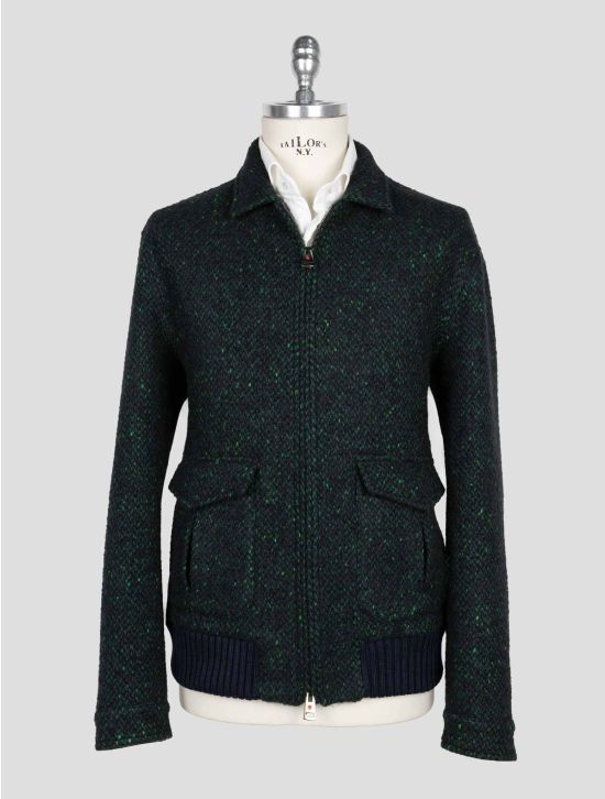 Kired Green Virgin Wool Cashmere Silk Coat 1