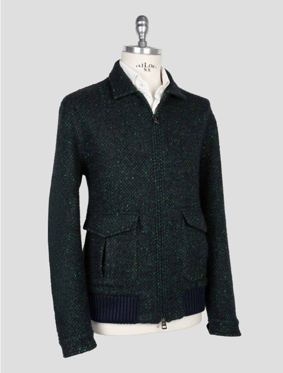 Kired Green Virgin Wool Cashmere Silk Coat 2