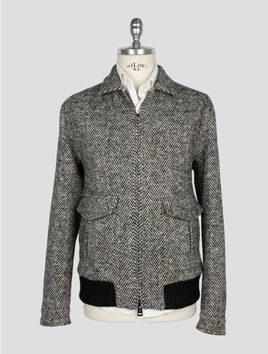 Kired Black White Wool Coat 1