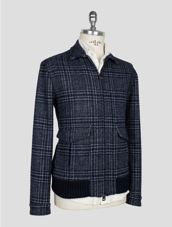 Kired Blue Wool  Alpaca Pa Silk Coat 2