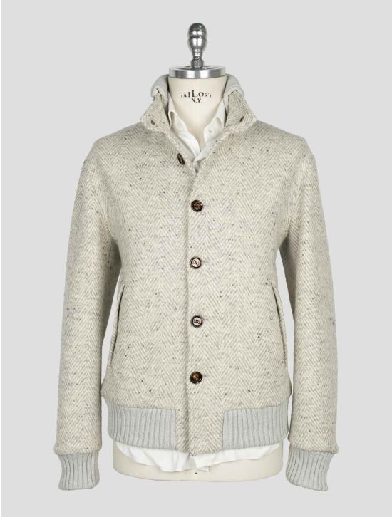 Kired Gray White Wool Coat 1