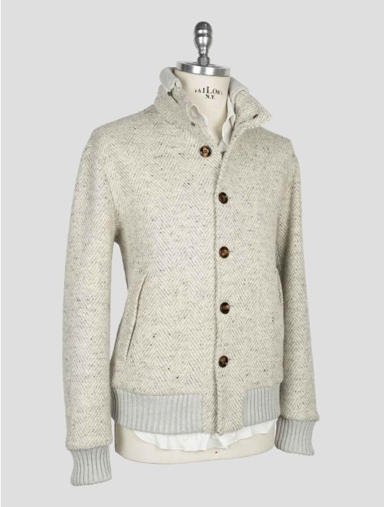 Kired Gray White Wool Coat 2