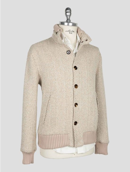 Kired Beige Alpaca Wool Pa  Coat 2