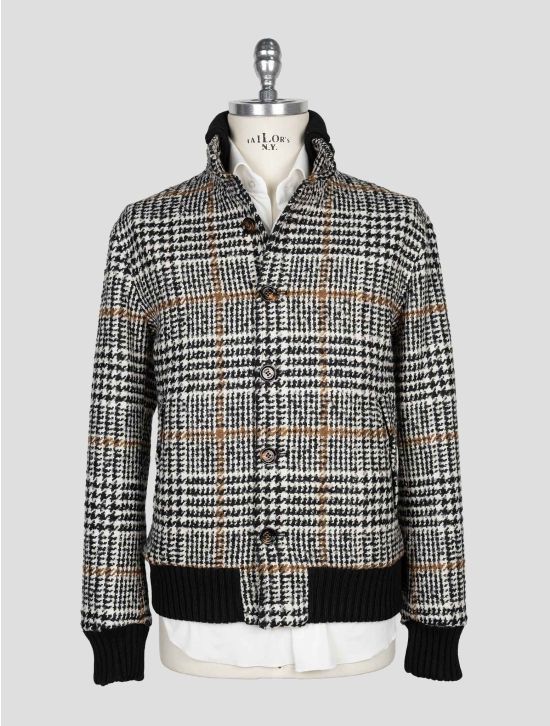 Kired Black White Brown Virgin Wool  Pa Cotton Mohair Coat 1