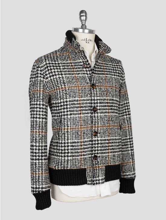 Kired Black White Brown Virgin Wool  Pa Cotton Mohair Coat 2