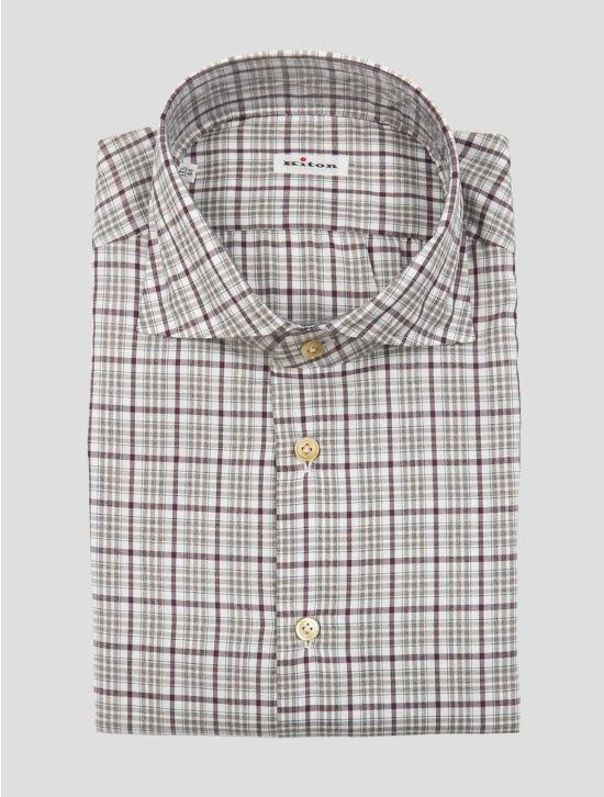 Kiton Multicolor Cotton Shirt 1