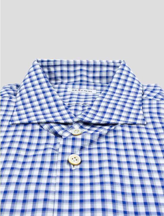Kiton Pink Gray Linen Cotton Shirt 2