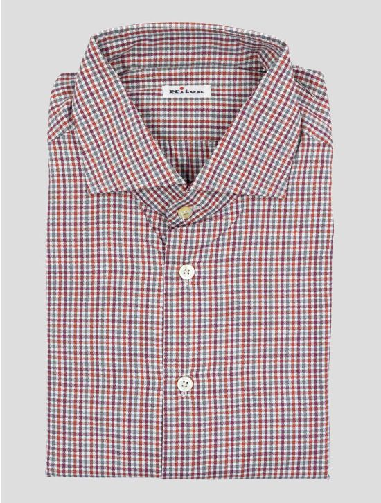 Kiton Multicolor Cotton Shirt 1