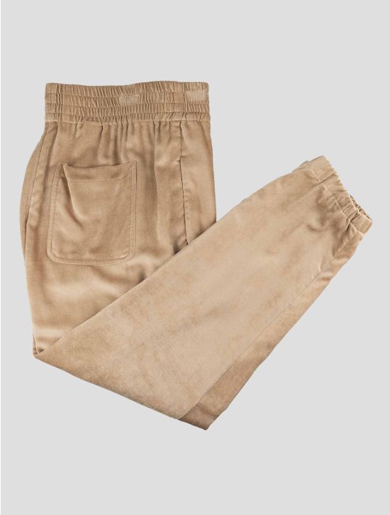 Brunello Cucinelli Beige Viscose Jogging Pants 1