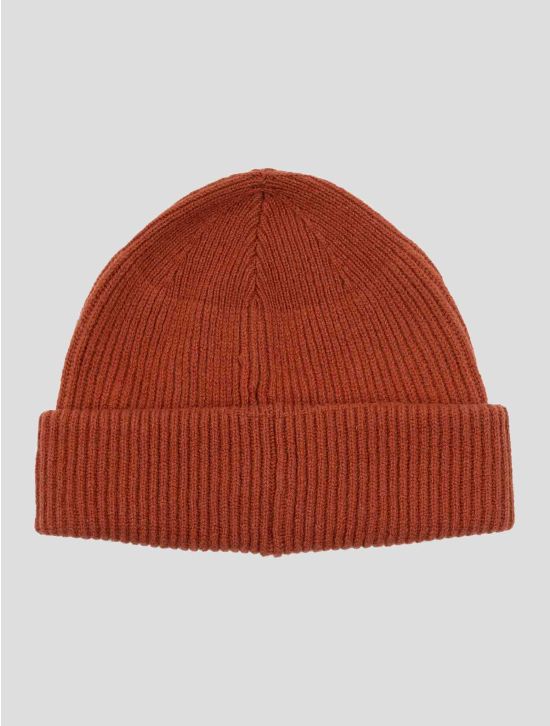 Gran Sasso Orange  Virgin Wool Beanie 2