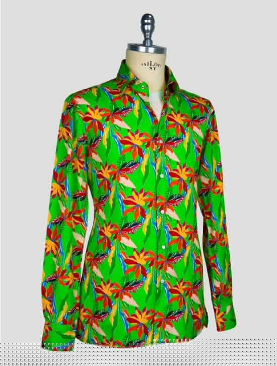 Kiton Multicolor Cotton Shirt 2
