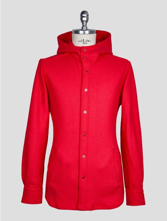 Kiton Red Wool Pa Shirt Mariano 1