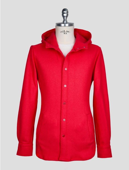 Kiton Red Wool Pa Shirt Mariano 2