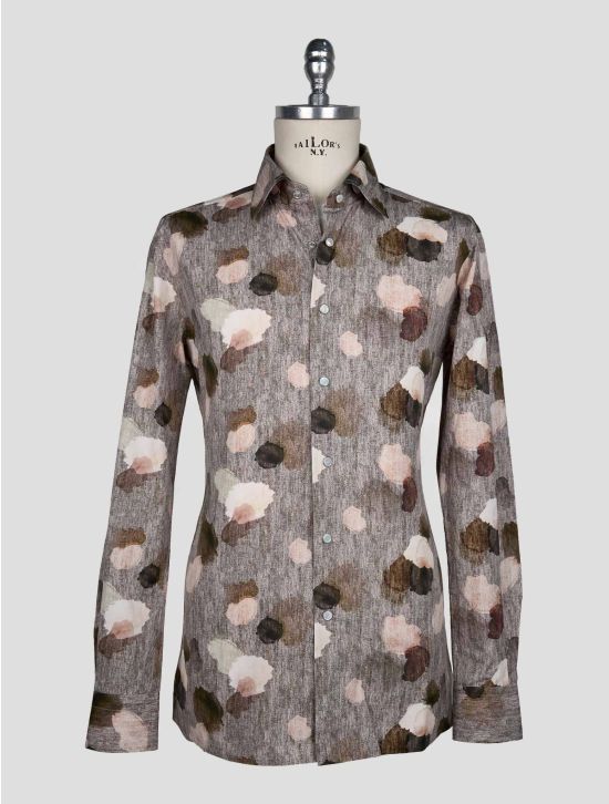 Kiton Multicolor Cotton Shirt 1