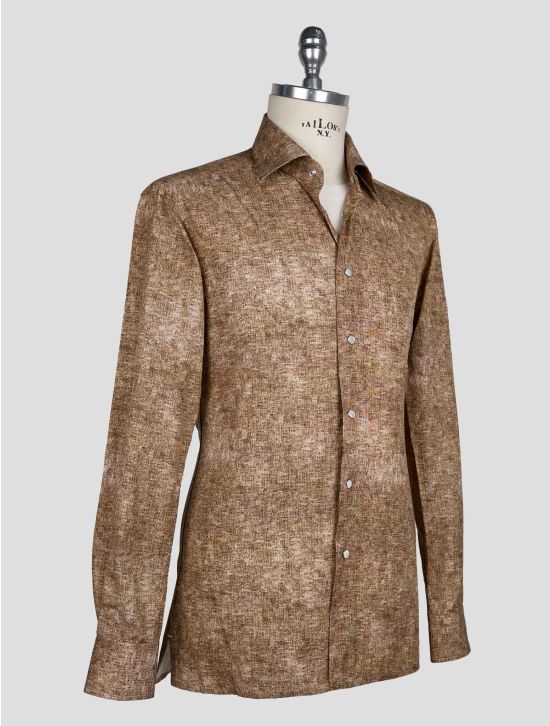 Kiton Brown Cotton  Shirt 2