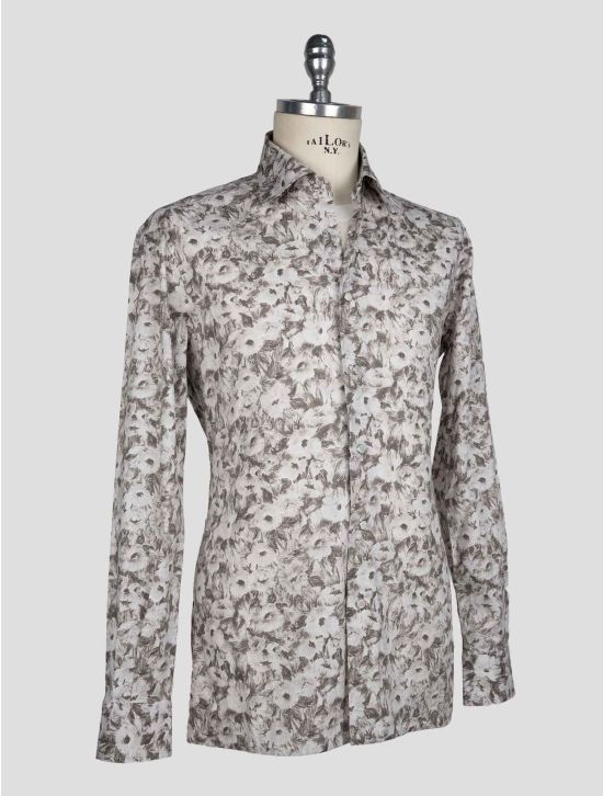 Kiton Gray Cotton Shirt 2