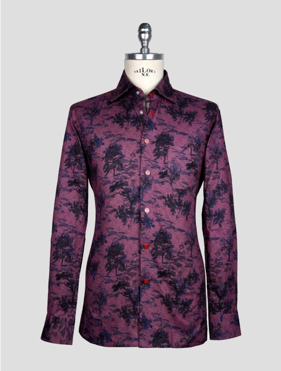 Kiton Violet Cotton Shirt 1