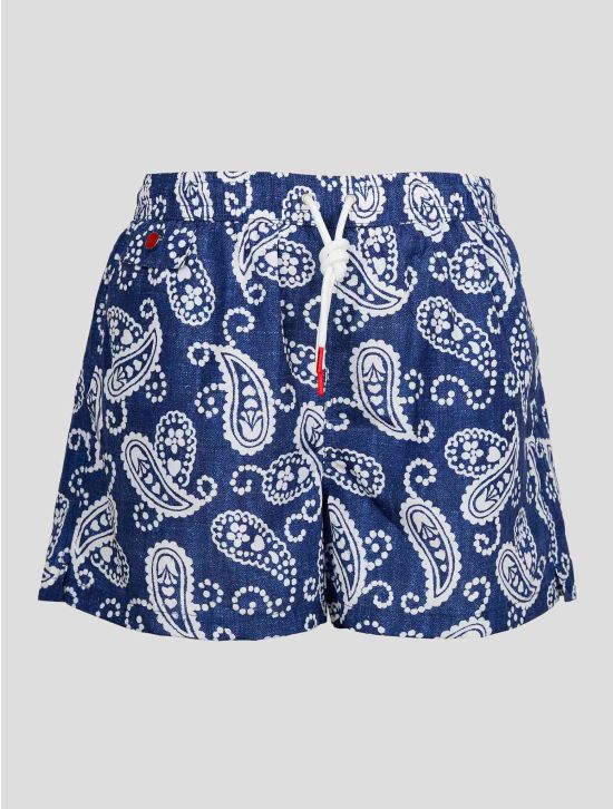 Blue White PL Swim Trunks 1