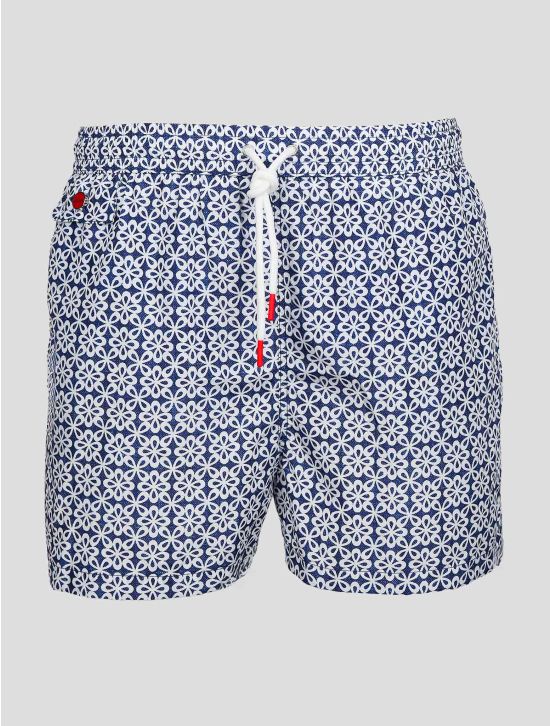 Blue White PL Swim Trunks 1