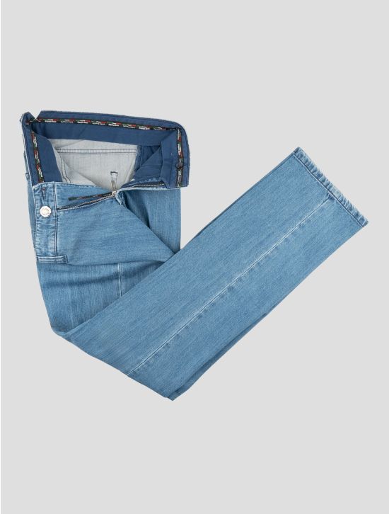 Stefano Ricci Blue Cotton Modal Silk Cashmere Ea Jeans 2