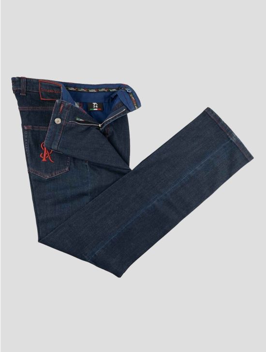 Stefano Ricci Blue Cotton Pl Ea Jeans 2