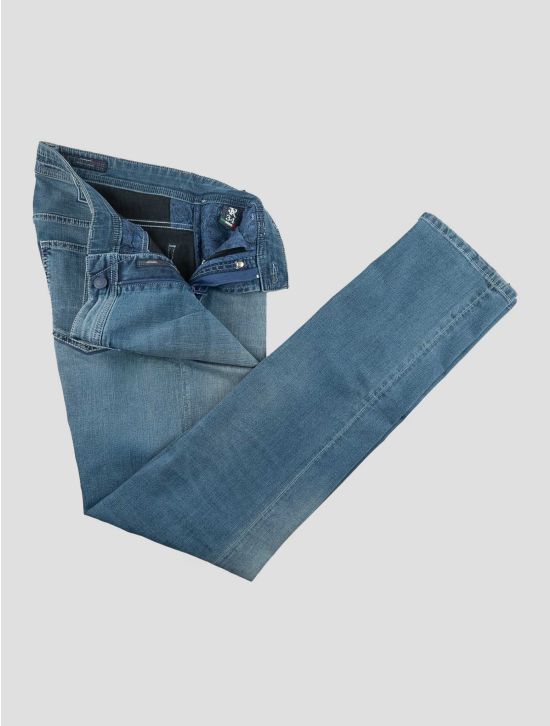 Stefano Ricci Blue Cotton Pl Pu Jeans 2