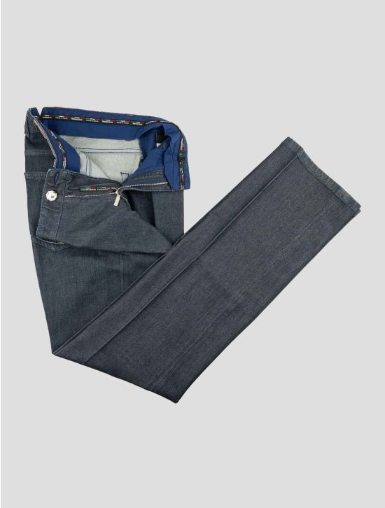 Stefano Ricci  Blue Cotton Pu Jeans 2