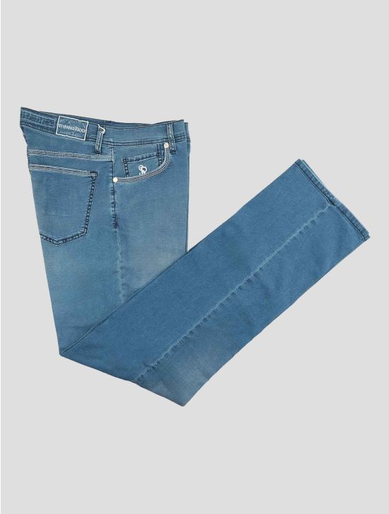 Stefano Ricci Blue Cotton Ea Jeans 1