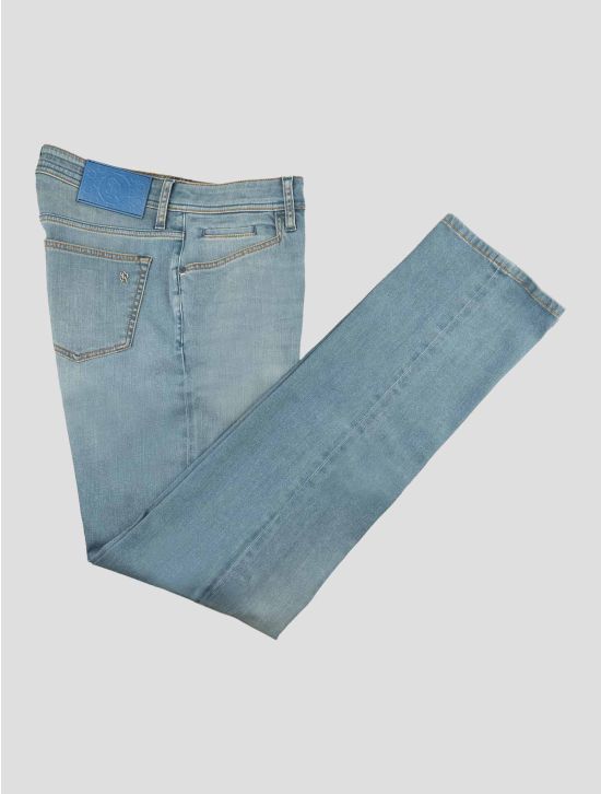 Stefano Ricci Light Blue Cotton Pl Ea Jeans 1