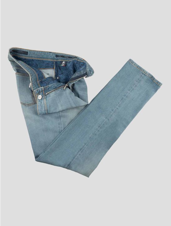 Stefano Ricci Light Blue Cotton Pl Ea Jeans 2